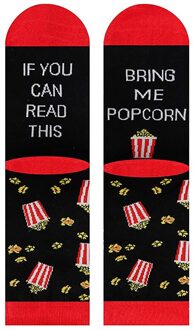 Halloween Kerstcadeau Sok Grappige Sokken Als Je Kan Lezen Deze Sokken Herfst Lente Winter Kniehoge Thuis sport Scoks Rood