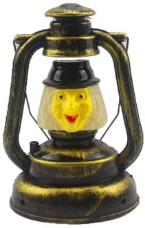 Halloween Lantaarn Nachtlampje Pompoen Schedel Vorm Lamp Halloween Draagbare Kerosine Lamp Pompoen Heks Schedel Lantaarn Met Voice Q
