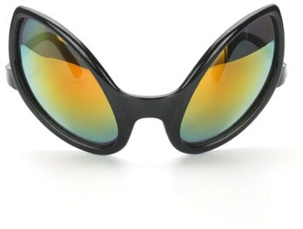 Halloween Masker Festivals Party Persoonlijkheid Funny Alien Modellering Zonnebril PC Materiaal Feestartikelen Decoratie Zwart