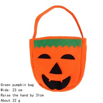 Halloween Non-woven Opvouwbare Opbergtas Pompoen Lantaarn Zak Snoep Cadeau Mand Behandelen Feestelijke Decoratie Opbergtas
