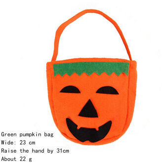 Halloween Non-woven Opvouwbare Opbergtas Pompoen Lantaarn Zak Snoep Cadeau Mand Behandelen Feestelijke Decoratie Opbergtas