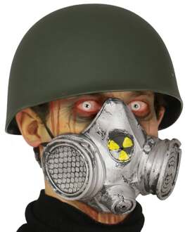 Halloween Nucleair horror verkleed gasmasker voor volwassenen - Verkleedmaskers Zwart