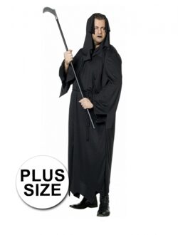 Halloween plus size kleding zwarte dood