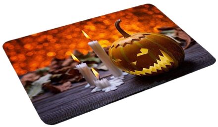 Halloween Pompoen Tapijt Badkamer Keuken Anti-Slip Floor Mat Vloermat Keuken Mat Welkom Matten voor Voordeur Floor anti-Slip Geel