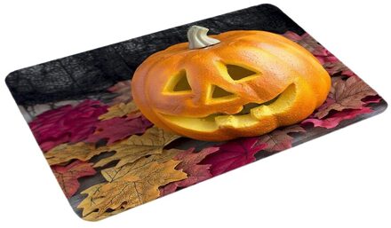 Halloween Pompoen Tapijt Badkamer Keuken Anti-Slip Floor Mat Vloermat Keuken Mat Welkom Matten voor Voordeur Floor anti-Slip grijs