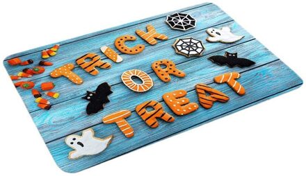 Halloween Pompoen Tapijt Badkamer Keuken Anti-Slip Floor Mat Vloermat Keuken Mat Welkom Matten voor Voordeur Floor anti-Slip groen