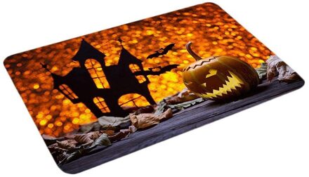 Halloween Pompoen Tapijt Badkamer Keuken Anti-Slip Floor Mat Vloermat Keuken Mat Welkom Matten voor Voordeur Floor anti-Slip paars