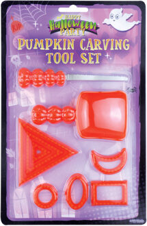 Halloween Pompoen uithollen snijset 9-delig Oranje