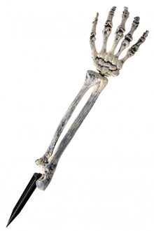 Halloween Skelet Arm met Aardpin Wit - Transparant
