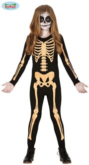 Halloween skelet kostuum voor kinderen 7-9 jaar (122-134)