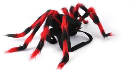 Halloween Spider Kostuum Voor Honden Katten Halloween Spider Huisdier Kostuum Knuffel-Aanbiedingen zwart rood M