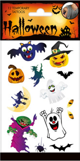 Halloween Tattoos Spooky Multikleur - Print