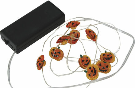 Halloween thema Lichtslinger/lichtsnoer - pompoenen - 120 cm - horror feestverlichting - 10 lampje