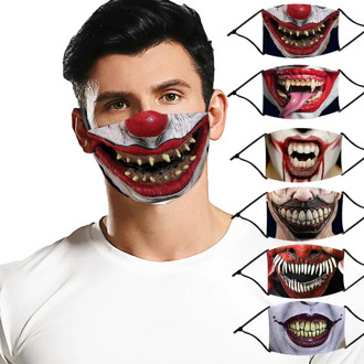 Halloween Unisex Fashion Mask Washable Reusable Mouth Cover Anti Dust Soft Face Mask Face Jewelry 2020
