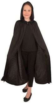 Halloween verkleed cape - zwart - voor kinderen - carnaval - Tovenaar - Krijgers