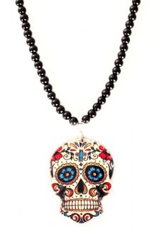 Halloween verkleed Parelketting sugar skull - Day of the death