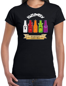 Halloween verkleed t-shirt dames - bier monster - zwart - themafeest outfit M