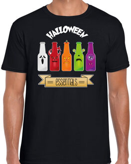 Halloween verkleed t-shirt heren - bier monster - zwart - themafeest outfit XL