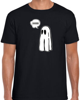 Halloween verkleed t-shirt heren - spook - zwart - monster themafeest outfit L