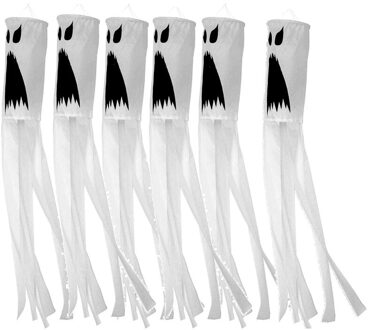 Halloween Windzak Vlag 40 Inch Windzak Outdoor Opknoping Decoratie Halloween Tuin Front Yard Gazon Decoratie 6 stk