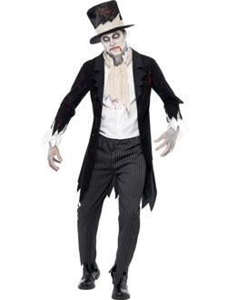 Halloween Zombie bruidegom horror kostuum 48-50 (m)