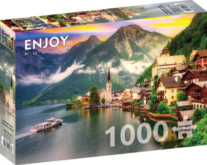 Hallstatt Town at Sunset, Austria Puzzel (1000 stukjes)
