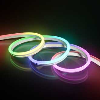 Halo Neon LED Strip 10m - Smart - Wifi & Bluetooth - RGBIC - Met afstandsbediening - IP65 voor binnen en buiten - SMD 5050 - 84 LEDs/m