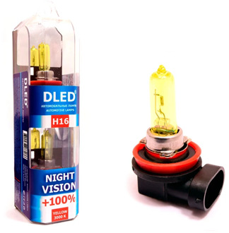 Halogen car lamp H7 H8 H9 H10 H11 9005 9006 dled Night Vision + 100%