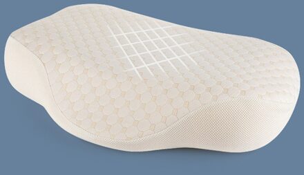 Hals-Bescherming Kussen Geheugen Kussen Trage Rebound Druk Kussen Ondersteuning Wasbare Cervicale Slaap Wit Katoen Bed Hals Ondersteuning