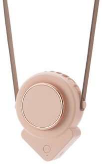 Hals Fan Mini Usb 5V Cooler Oplaadbare Ventilador Outdoor Reizen Handheld Draagbare Stille Kleine Elektrische Pc Cooling Fans Home roze