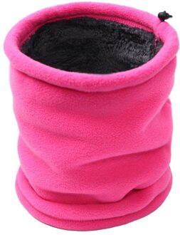 Hals Warmers Gaiter Dikker Winter Camping Ski Gezichtsmasker Kap Snood Unisex roze