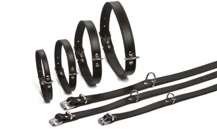 Halsband Hond - Leer - Zwart - 43-52 cm x 20 mm