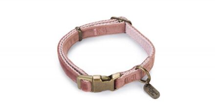 halsband Velura roze 26-40cm