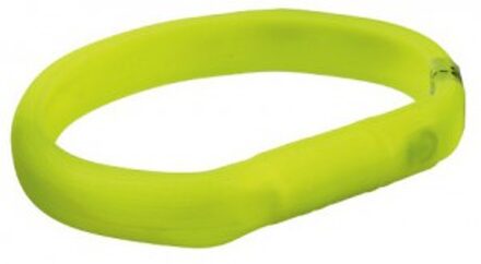 halsband voor hond  flash lichthalsband voor hond usb silicone groen 70x1,8 cm