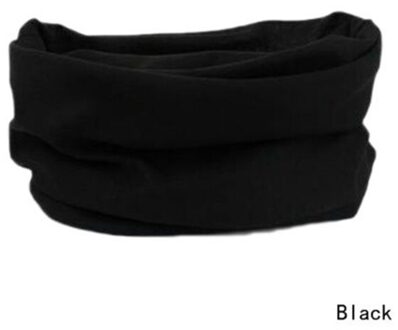Halswarmer Sjaal Halsdoek Hoofddoek Fietsen Sport Hoofddoek Gezichtsmasker Hoofddeksels DO2 zwart