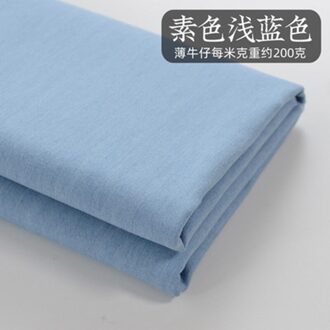 Halve Meter 100% Katoen Gewassen Denim Stof Voor Broek Garment Bag Materiaal T1264 10 thin denim