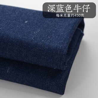 Halve Meter 100% Katoen Gewassen Denim Stof Voor Broek Garment Bag Materiaal T1264 2 thick denim