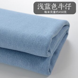 Halve Meter 100% Katoen Gewassen Denim Stof Voor Broek Garment Bag Materiaal T1264 3 thick denim