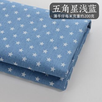 Halve Meter 100% Katoen Gewassen Denim Stof Voor Broek Garment Bag Materiaal T1264 5 thin denim