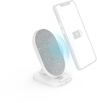 Hama 10W Draadloze oplader - Geschikt voor Smartphones met Qi-technologie - Wit