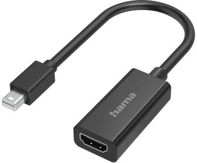 Hama Adapter Mini-DisplayPort naar Displayport Ultra-HD 4K Wifi adapter Zwart