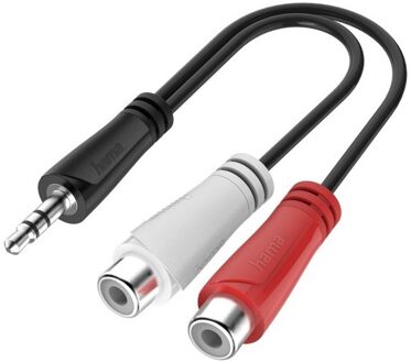 Hama Audio-adapter, 3,5-mm-jack-stekker - cinch-aansluiting, stereo Mini jack kabel
