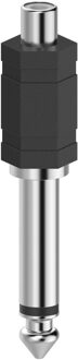 Hama Audio-adapter, cinch-koppeling - 6,3-mm-jack mono Mini jack kabel