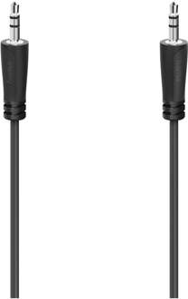 Hama AUDIOKABEL 3,5-MM-JACK - 3,5-MM-JACK, STEREO, 3,0 M Audio kabel Zwart