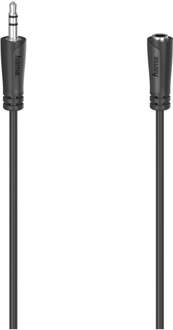 Hama Audiokabel, 3,5-mm-jack 90 graden 3,5-mm-jack stereo, 3,0 m Mini jack kabel Zwart