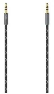Hama Audiokabel, 3,5mm jack - 3,5mm jack, stereo, metaal, verguld, 1,5 m Mini jack kabel Zwart