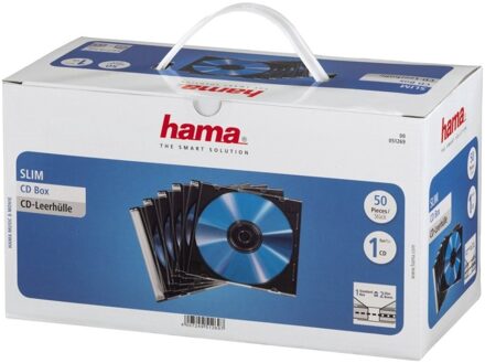 Hama CD doosje Slim 50-pack Audio accessoire Transparant