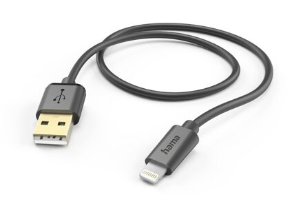 Hama Charging Cable USB-A Lightning 1.5 m Oplader Zwart