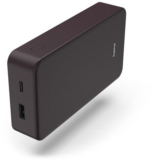 Hama Colour 20 Power Pack 20000 mAh 2 Outputs:USB-C USB-A Powerbank Paars