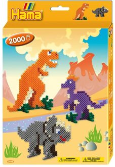 Hama dinosaurus - 2000-delig Multikleur